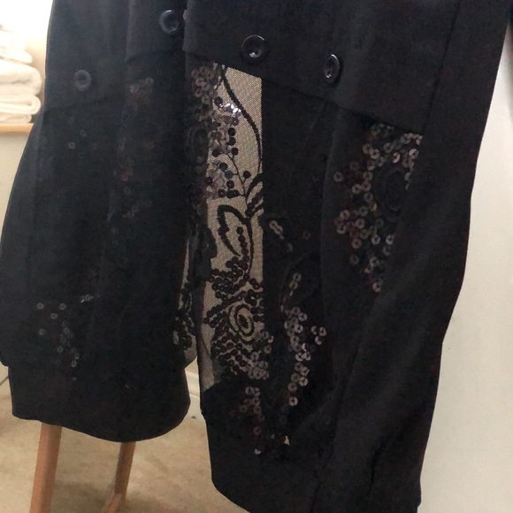 Black hobo stretch ankle pants, Large - Picture 6 of 8